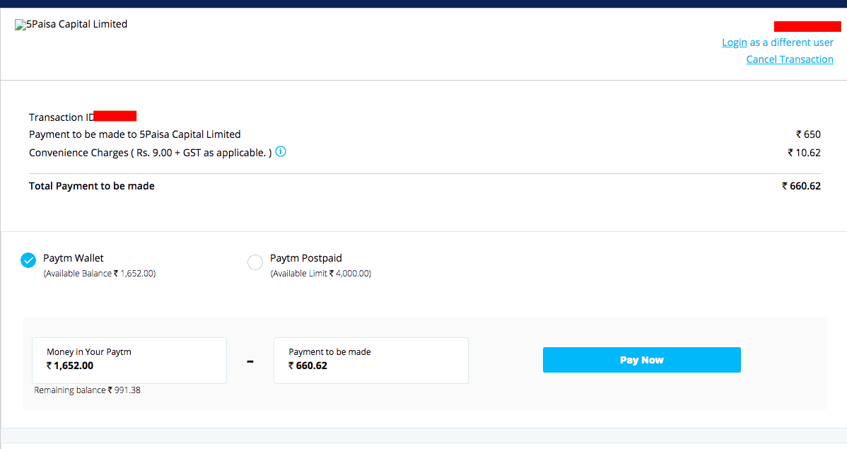 5 Paisa Account Opening Process