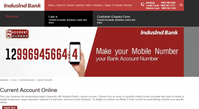 IndusInd Bank Current Account