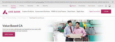 Axis Bank Current Account