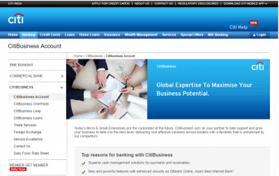 Citi Bank Current Account