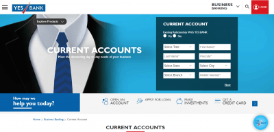 Yes Bank Current Account