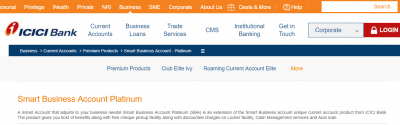 ICICI Bank Smart Business Current Account