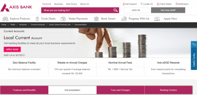 Axis Bank Local Current Account