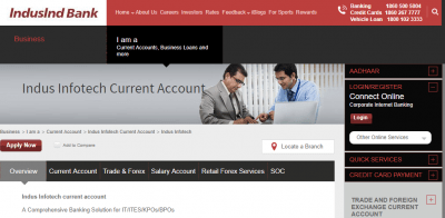 Indus Infotech Current Account