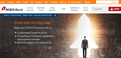 ICICI iStartup Current Account