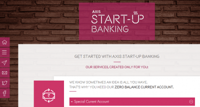 Axis Bank StartUp Current Account